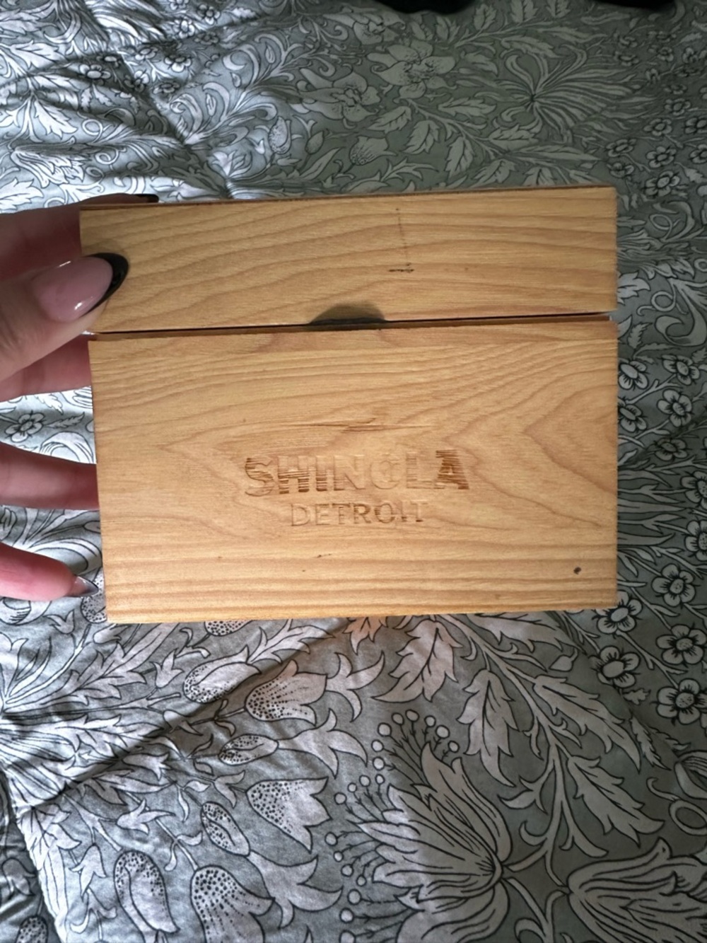 Shinola Natural Wood Accessory Box